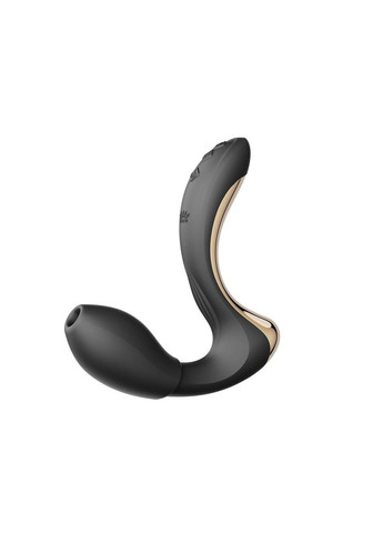 Вибратор-пульсатор с вакуумной насадкой – Talis G-Spot PulseWave Vibrator Obsidian Black Zalo (333332455)