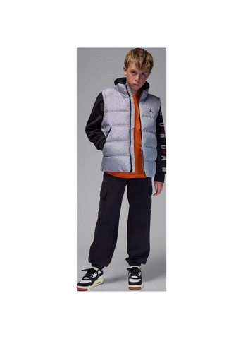Сіра куртка підліткова сіро-чорна 95d191-ghj Nike JORDAN 2 FER