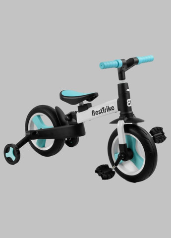 Велосипед-трансформер дитячий 10" " " батьківська ручка, знімні педалі. Black (105225) Best Trike (340908331)