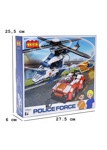 Конструктор Полиция Скоростное преследование, 229 элементов цвет разноцветный CB-00284173 Cogo (356907156)