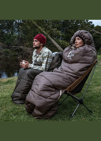 Спальник з капюшоном U250 NH20MSD07, (6°C), правий, коричневий Naturehike (386211207)