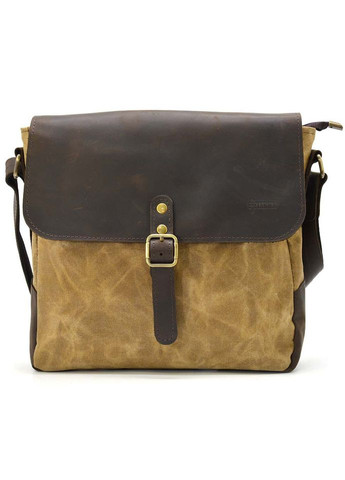 Сумка через плече водостійка парусина та шкіра крейзі хорс RCw-6600-4lx TARWA (350610689)