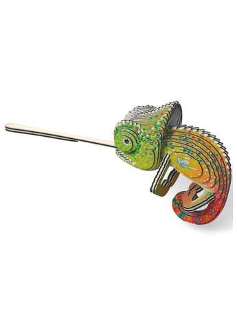 Пазл (XEG-075) Eugy 3D Зоопарк Хамелеон (366153604)