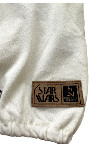 Молочная летняя футболка укороченная для девочки star wars молочная 4 104 см Disney