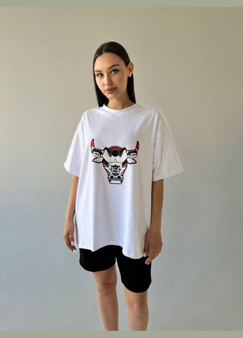 Футболка оверсайз (унисекс) белая No Brand (367982264)