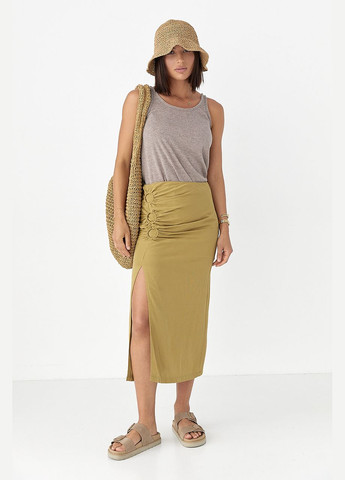 Приталена спідниця з декоративними елементами Lurex (336678824)