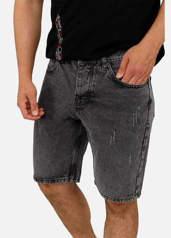 Мужские джинсовые шорты цвет темно-серый ЦБ-00250773 INTERCODE (307362451)