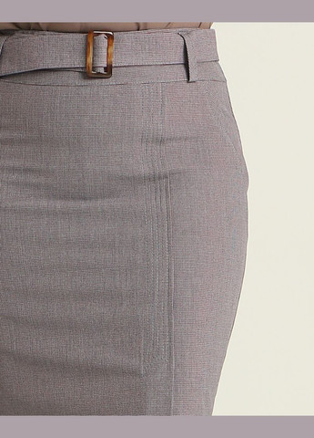 Серая офисная классическая юбка карандаш 432бб1 серо-красная No Brand карандаш