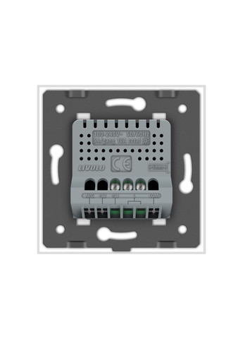 Розумний сенсорний ЕС вимикач 1 сенсор білий скло (VL-M7FC1Z2-2WP) Livolo (371777349)