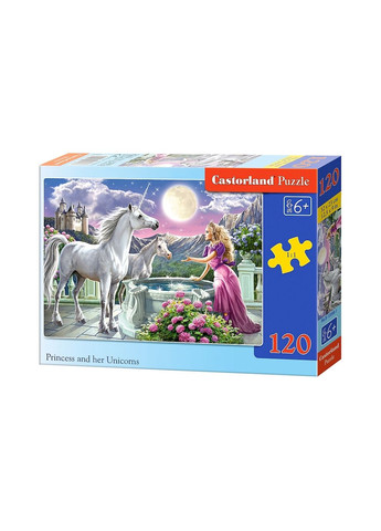 Пазл для дітей "Принцеса та єдинороги" (B13098) Castorland (290841487)