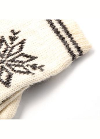Перчатки женские вязаные шерсть белые АВРИЛ LuckyLOOK 238-640 (290278054)