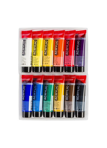 Набір акрилових фарб Royal Talens Standart General Set 12 кольорів по 20 мл Amsterdam (342121282)