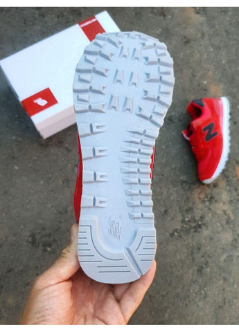 Чорні Осінні кросівки чоловічі new balance 574 red white black нью беланс 574 No Brand