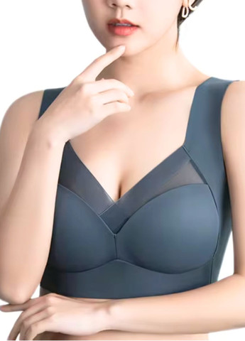 Топ женский с вставками сетки на декольте No Brand (346872185)