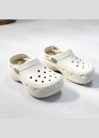 Крокс с Мехом Классик Платформа Женские Classic Platform Clog Crocs Lined (315799556)