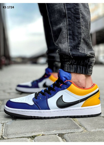 Комбіновані Осінні кросівки чоловічі nike air jordan 1 low найк аір джордан No Brand