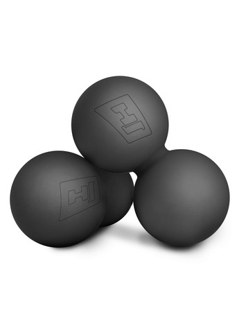 Силиконовый массажный двойной мяч 63 мм HS-S063DMB черный Hop-Sport (361951468)