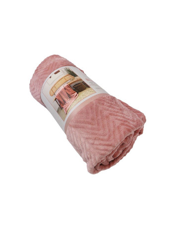 Плед із зигзагоподібним візерунком 150х200см рожевий Lidl (336214447)