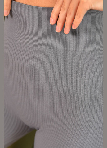 Велосипедки женские push-up однотонные серого цвета Let's Shop (345569465)