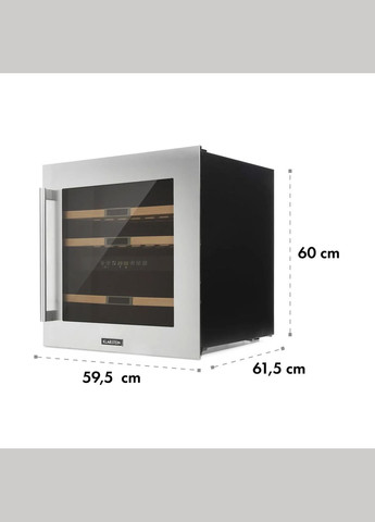 Винный холодильник под застройку Vinsider 36 85 л 2 зоны (10033682) Klarstein