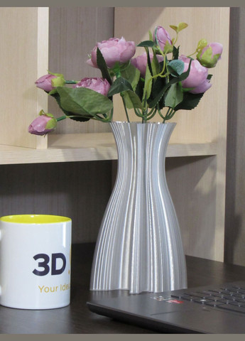 Ваза Украина прозрачная средняя No Brand (322233975)