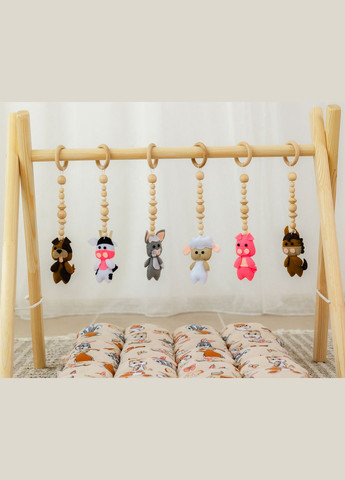 Мобиль детский напольный BabyGym XRMASTER Веселая ферма с матрасиком Funny rabbits No Brand (347163995)