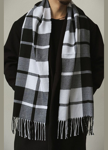 Чоловічий шарф у клітинку чорного кольору Without (314696453)