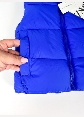 Демисезонный жилет 98 см синий артикул Л1006 Zara (300361198)