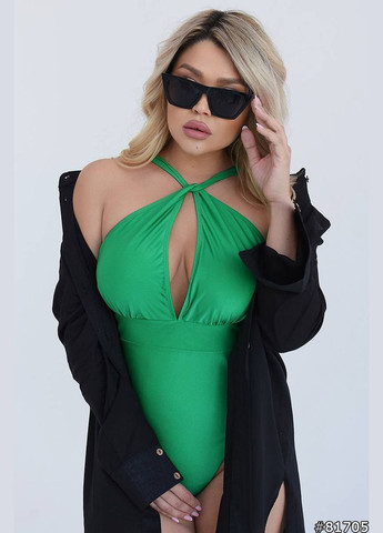 Зелений літній купальник суцільний Garna