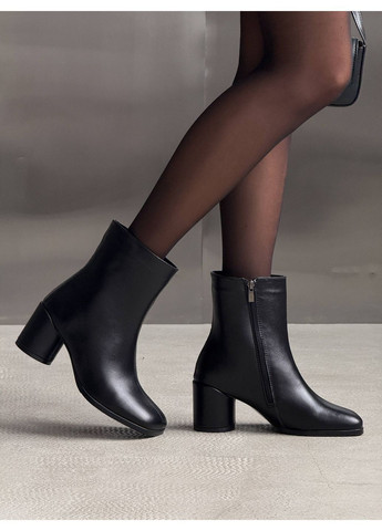 Чорні зимня зимові ботильйони No Brand