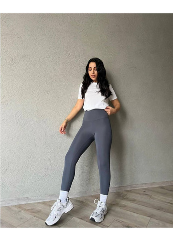Жіночі базові лосіни з високою посадкою та утяжкою Україна (352261731)