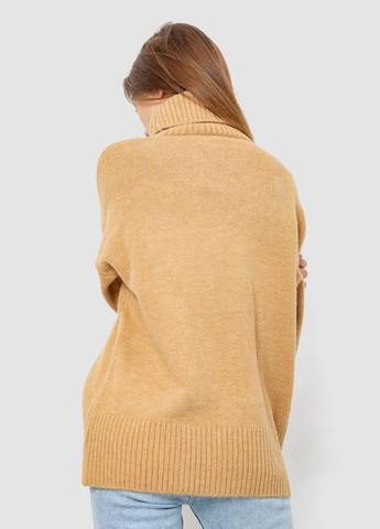 Бежевий демісезонний светр - гольф жіночий вовняний 244r2050 Sport Line