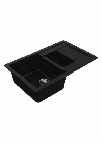 Гранітна мийка для кухні 7850W TOSKANA матова Чорна Platinum (336936311)
