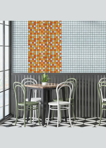 Мозаика из декоративного стекла 298х298х4,5мм Оранжевая SW-00002365 Sticker Wall (365819630)