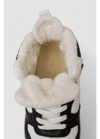 Кроссовки женские зимние на меху, 248RLM50-9 Stilli чёрно-белые зима (365817851)