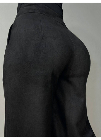 Брюки женские 234 палаццо под замшу черные GRITANA (369289139)