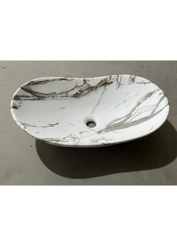 Раковина накладная PREMIUM WAVE-0105 MARBLE 620х360х160mm (MP6559) Mixxus (322074444)