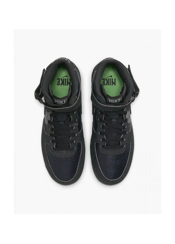 Чорні кросівки чоловічі air force 1 mid 07 lx black dq7666-001 Nike