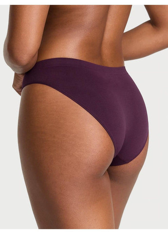 Трусики-бикини женские с микрофибры Seamless Bikini Panty бордовые Victoria's Secret (365686098)