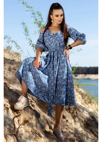 Синее платье 808.4114 Seventeen