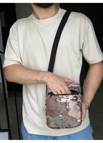 Компактна сумка барсетка, маленька чоловіча молодіжна, барсетка месенджер для зберігання, камуфляж No Brand (348782168)
