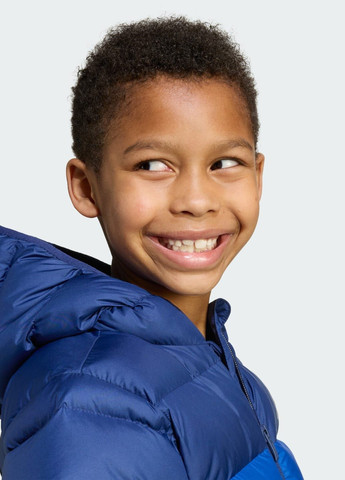Синяя демисезонная куртка synthetic down kids adidas