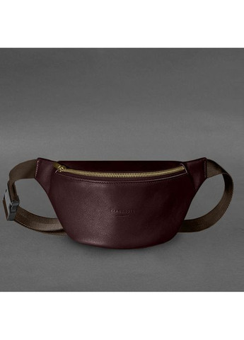 Шкіряна поясна сумка-бананка Kanny бордова BlankNote (348359098)