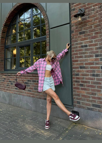 Сорочка жіноча - ковбойка яскрава у клітинку з фланелі JUGO № 561 (299150183)