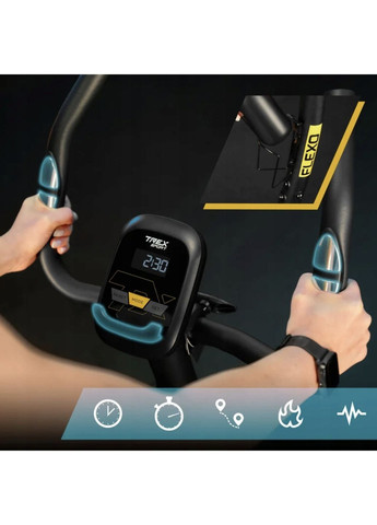 Велотренажер TX-450MB FLEXO магнитный серый TREX Sport (361951815)