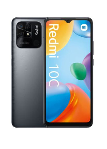 Чехол кролик плюшевый с ушками для Redmi 10C / Grey Xiaomi (369646830)