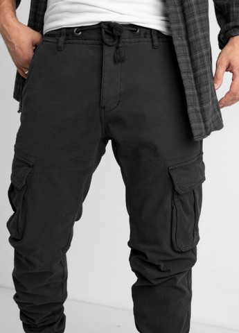 Чоловічі Утеплені штани Карго джогери із завʼязками на флісі X hey (365241672)