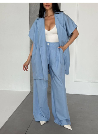 Жіночі брюки вільного крою з тіару меланж – Розмірна сітка в описі DK/DL Мода без кордонів (358930424)