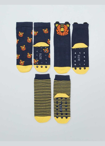 Тёмно-синие носки,темно-синий-желтый, Kiabi (328386940)