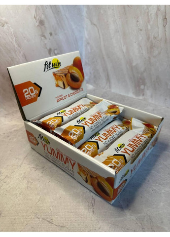 Батончик YummY FitWin абрикос и шоколад без сахара, 55 г No Brand (365820432)